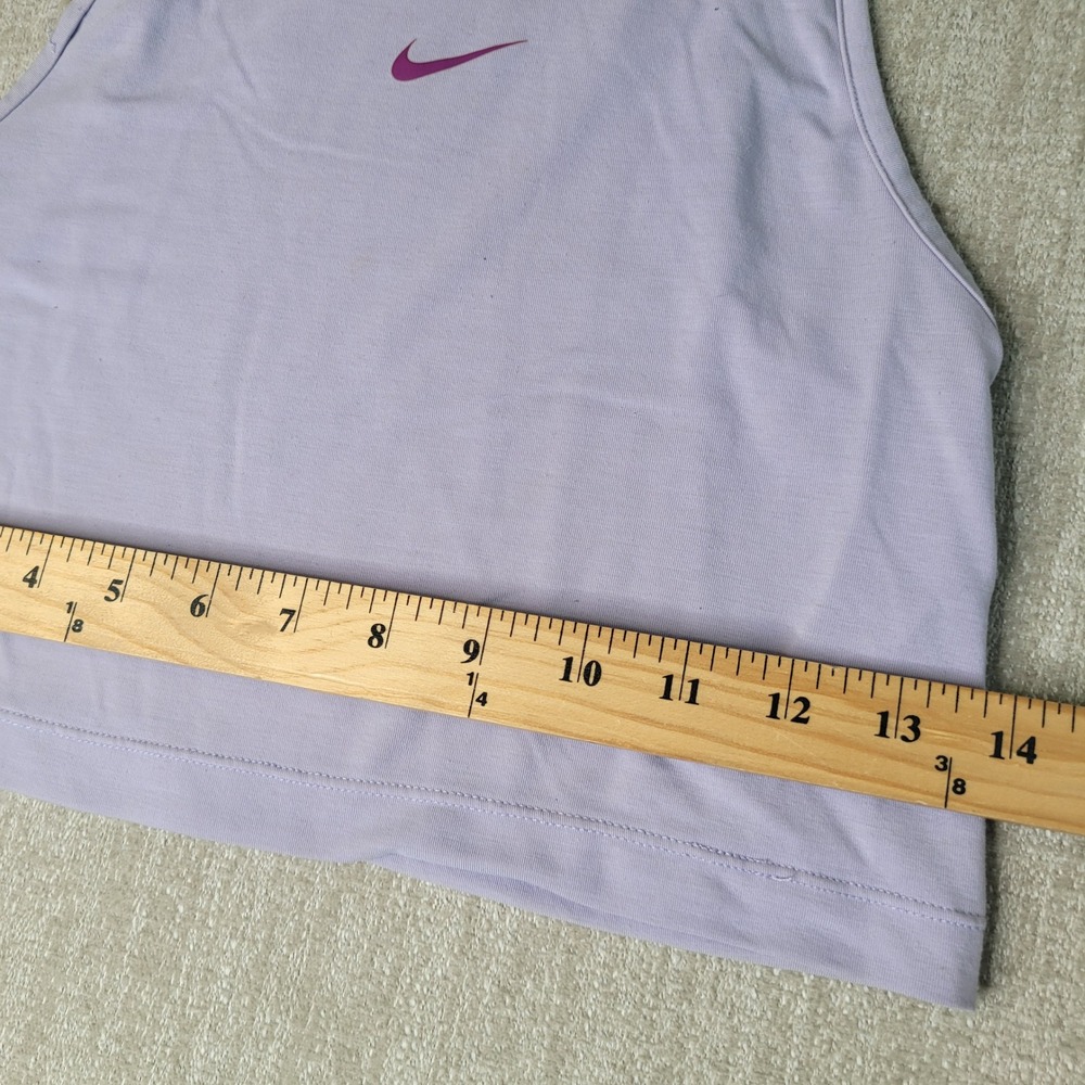 Nike Pro Tank Top Womens S Purple Cropped Sleeveless Athletic FV2422-515 - Picture 3 of 7